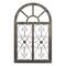 46" White & Brown Rustic Metal & Wood Arched Gate Wall Décor